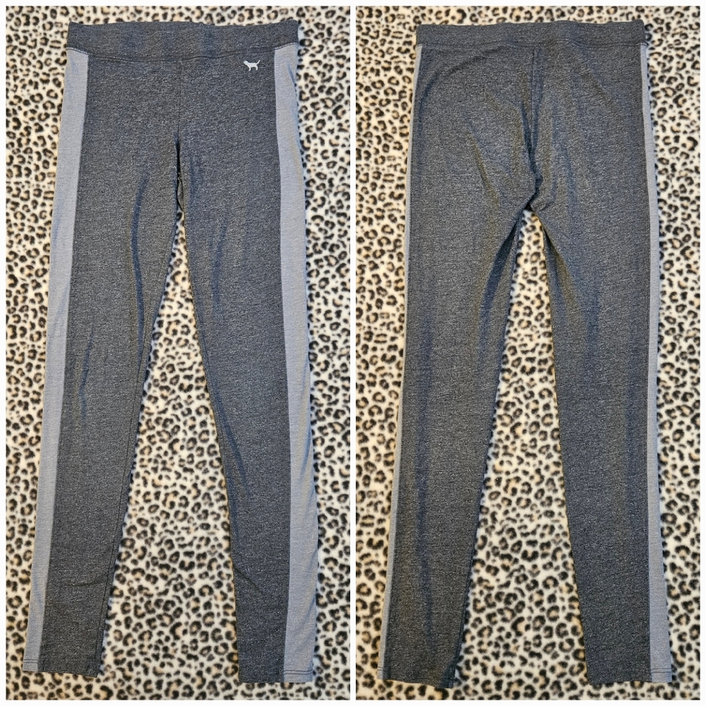2015 Victoria's Secret PINK Two-Tone Gray Skinny Leg High-Waist Leggings, XS GUC
